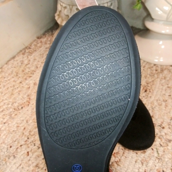 Rothy's "The Flat" Black & Royal Blue Rounded Toe Ballerina Flats - Picture 8 of 10